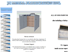 Tablet Screenshot of jcmetalfab.com